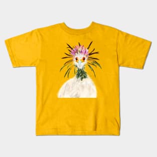 Secretary Bird + Spiny Spider Flower Kids T-Shirt